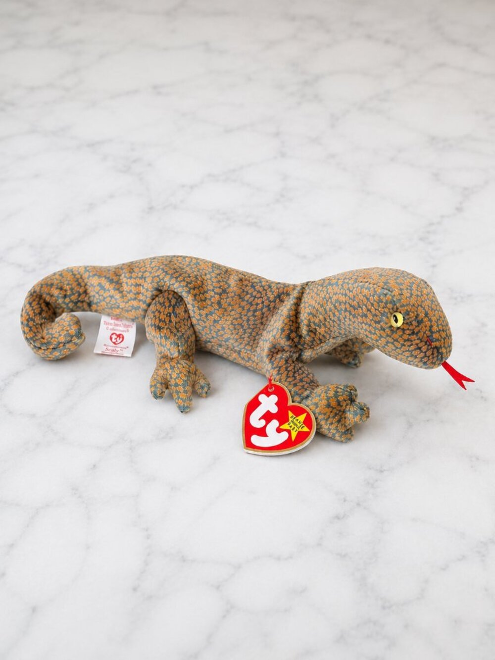 Ty Beanie Baby Scaly Lizard 1999 Retired Reptile Plush Swing Tag Vintage